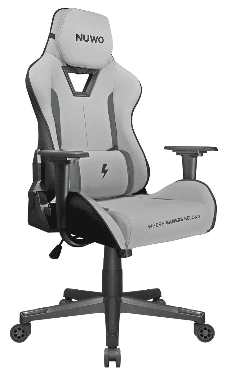 POLTRONA GAMING NUWO JUPITER GREY RECRINABILE-SUPPORTO LOMBARE