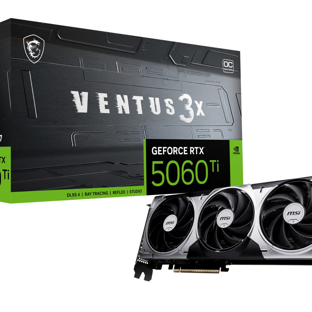 VGA MSI RTX 5060TI VENTUS 3X OC 16GB GDDR7 256BIT 1H/3DP