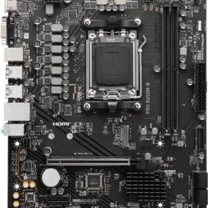MSI PRO B650M-B - Motherboard - micro ATX - Socket AM5 - AMD B650 Chipsatz - USB 3,2 Gen 1 - 2,5 Gigabit LAN - Onboard-Grafik (CPU erforderlich) - HD Audio (8-Kanal) (7E28-005R)
