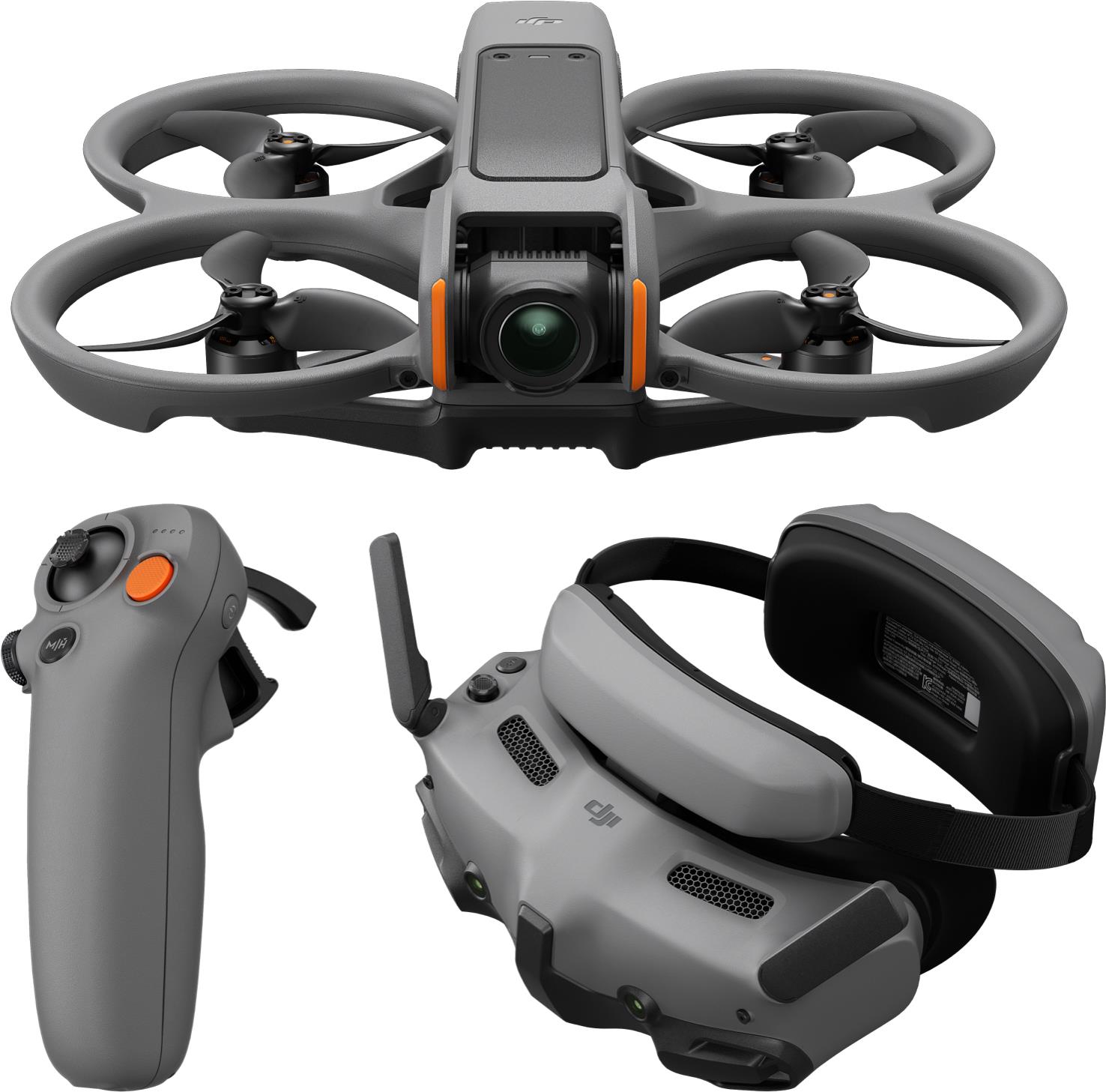 DJI Avata 2 Fly More Combo (1 Battery) 4 Rotoren Quadrocopter 12 MP 3840 x 2880 Pixel 2150 mAh Schwarz (164721)