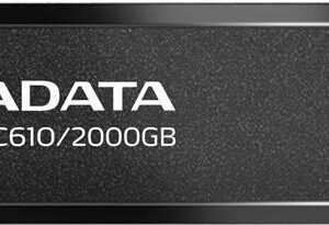 ADATA SC610 - USB-Flash-Laufwerk - 2TB - USB 3,2 Gen 2 - Schwarz (SC610-2000G-CBK/RD)