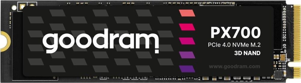 Goodram PX700 SSD SSDPR-PX700-01T-80 Internes Solid State Drive M.2 1,02 TB PCI Express 4.0 3D NAND NVMe (SSDPR-PX700-01T-80)