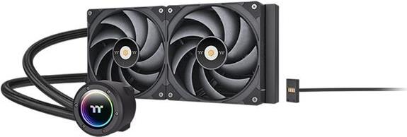 Thermaltake TOUGHLIQUID 280 EX Pro ARGB Sync - Prozessor-Flüssigkeitskühlsystem - Kühlergröße: 280 mm - (für: LGA1156, AM2, AM2+, AM3, LGA1155, AM3+, LGA2011, FM1, FM2, LGA1150, LGA2011-3, LGA1151, AM4, LGA2066, LGA1200, LGA1700, AM5) - Kupfer - 140 mm - Schwarz (CL-W419-PL00BL-A)