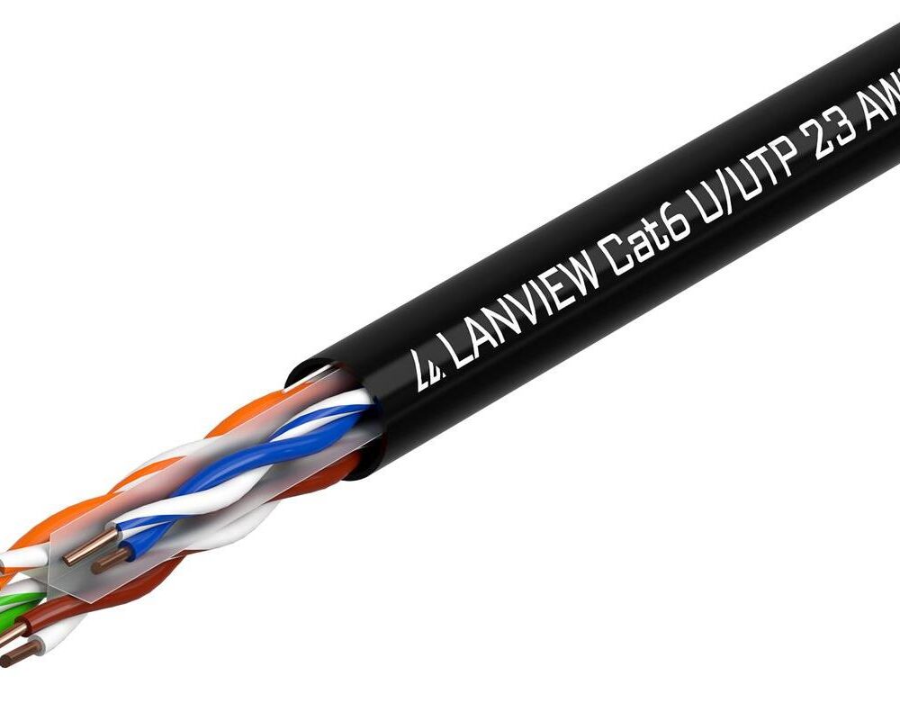 Lanview LVN122151 Netzwerkkabel Schwarz 305 m Cat6 U/UTP (UTP) (LVN122151)