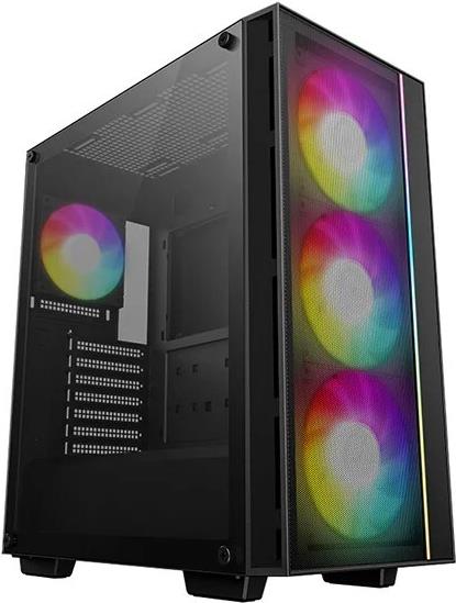 DeepCool MATREXX 55 MESH V4 C - Midi Tower - PC - Schwarz - ATX - micro ATX - Mini-ITX - ABS Synthetik - SPCC - Gaming (R-MATREXX55-BCAGA4-G-4)