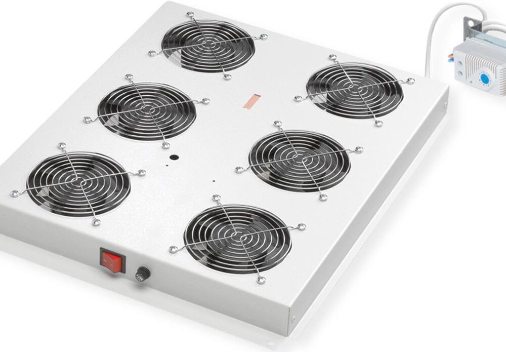 ROLINE 19 Zoll Dachlüftereinheit 6 Lüfte Thermostat grau (26.21.0274)