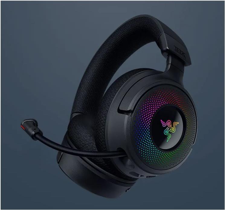 Razer Kraken V4 - Headset - ohrumschließend - Bluetooth / 2,4 GHz Funkfrequenz - kabellos, kabelgebunden - USB-A, USB-C (RZ04-05170100-R3M1)