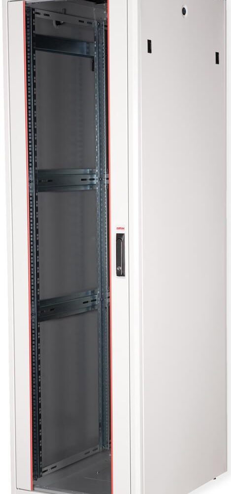 Roline Pro - Schrank Netzwerkschrank - mit Glastür, 600 x 800 mm (B x T) - RAL 7035, Hellgrau - 42HE - 48.3 cm (19") (26.21.0063)