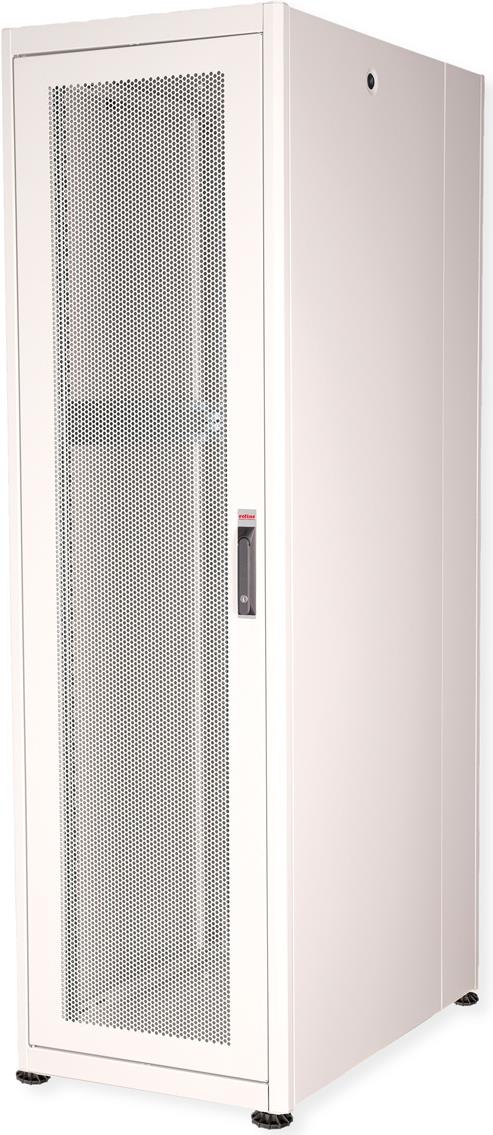 Roline Basic - Schrank Netzwerkschrank - perforierte Tür - Hellgrau, RAL 7035 - 42HE - 48.3 cm (19") (26.21.0041)