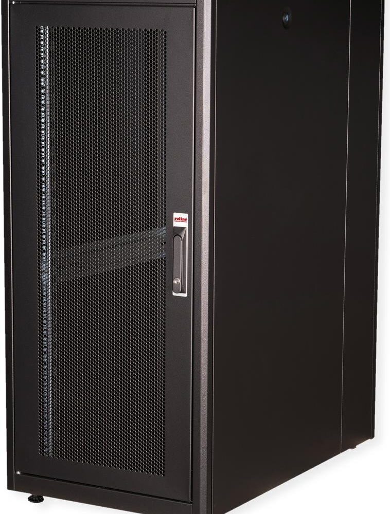Roline Basic - Schrank Netzwerkschrank - perforierte Tür - Jet Black, RAL 9005 - 26U - 48.3 cm (19") (26.21.0203)