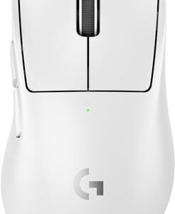 Logitech G PRO X SUPERLIGHT 2 DEX - Maus - ergonomisch - Für Rechtshänder - optisch - 5 Tasten - kabellos, kabelgebunden - 2,4 GHz, USB - weiß (910-007365)