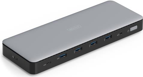 DIGITUS - Dockingstation - USB-C - 2 x DP, 3 x HDMI - 1GbE - 150 Watt (DA-70918)