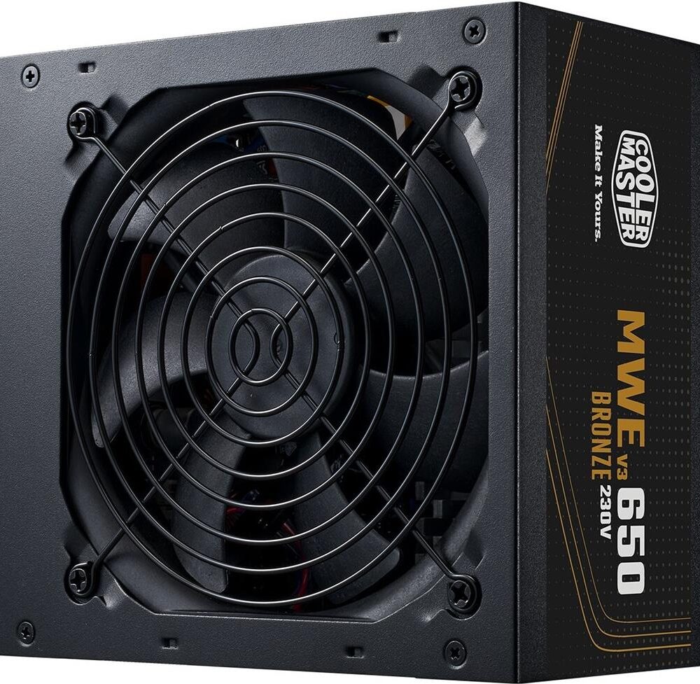 Cooler Master MWE Bronze V3 650 - Netzteil (intern) - ATX12V 3,1 - EPS12V - 80 PLUS Bronze - Wechselstrom 100-240 V - 650 Watt - aktive PFC - Europa (MPE-6501-ACABW-3BEU)