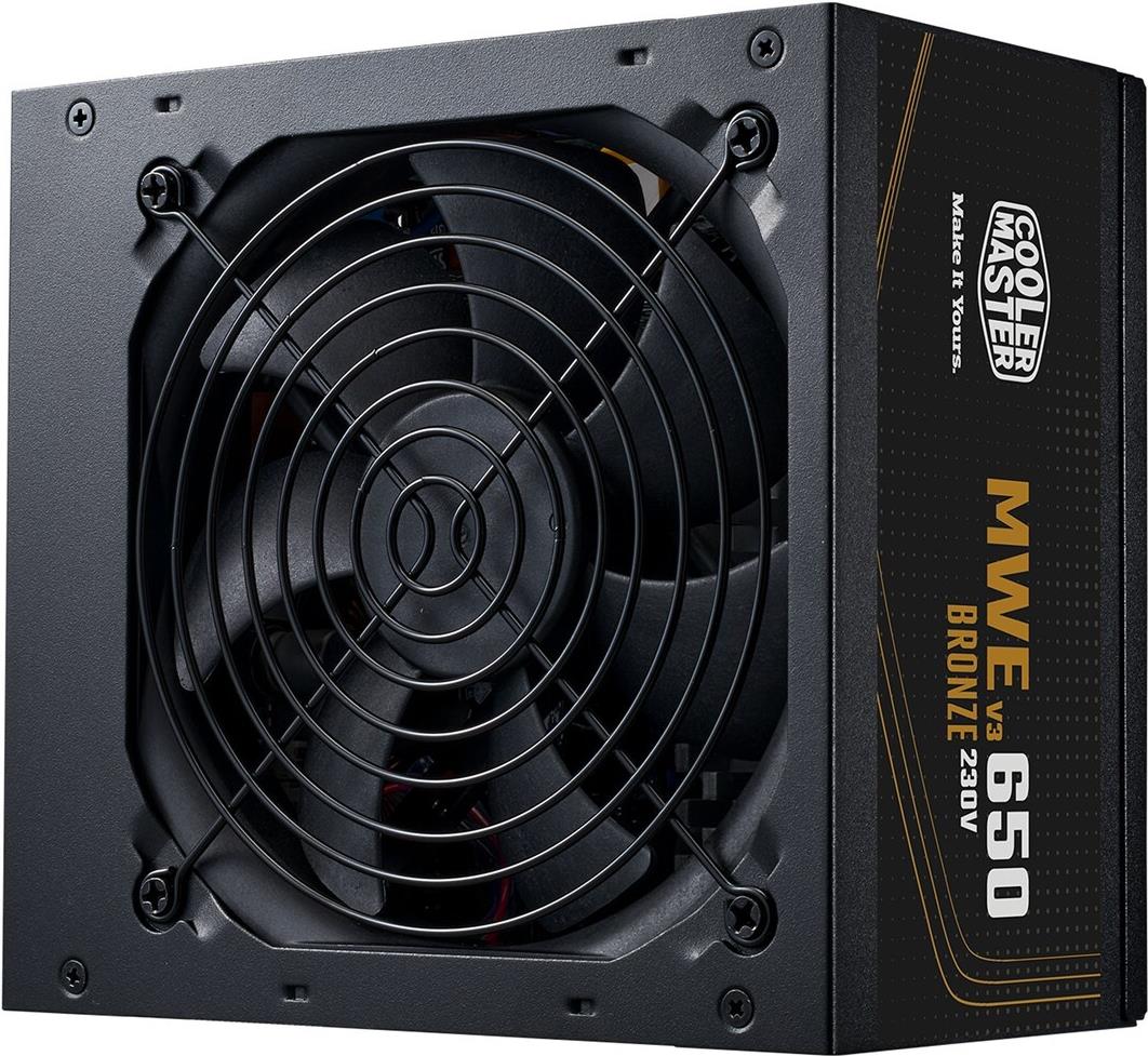 Cooler Master MWE Bronze V3 650 - Netzteil (intern) - ATX12V 3,1 - EPS12V - 80 PLUS Bronze - Wechselstrom 100-240 V - 650 Watt - aktive PFC - Europa (MPE-6501-ACABW-3BEU)