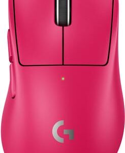 Logitech G PRO X SUPERLIGHT 2 DEX - Maus - ergonomisch - Für Rechtshänder - optisch - 5 Tasten - kabellos, kabelgebunden - 2,4 GHz, USB - pink (910-007373)