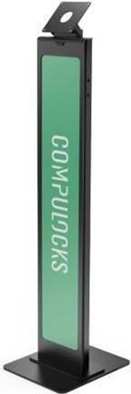 Compulocks BrandMe - Aufstellung - für Tablethalterung - Branding-fähig - Metall - Schwarz - Bildschirmgröße: bis zu 61cm (bis zu 24 Zoll) - Bodenaufstellung - mit Lighting Kit (140BLK01-EU)