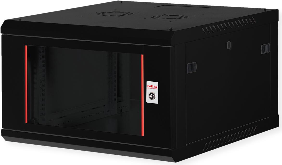 ROLINE 19 Zoll Wandgehäuse Basic Plus 600x600 BxT schwarz - Wandgehäuse (26.21.0289)