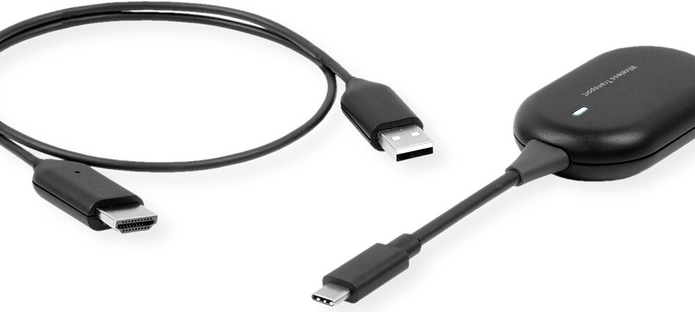 ROLINE Drahtloser P2P-Anzeige-Dongle Tx+Rx HDMI 1080P (14.01.3418)