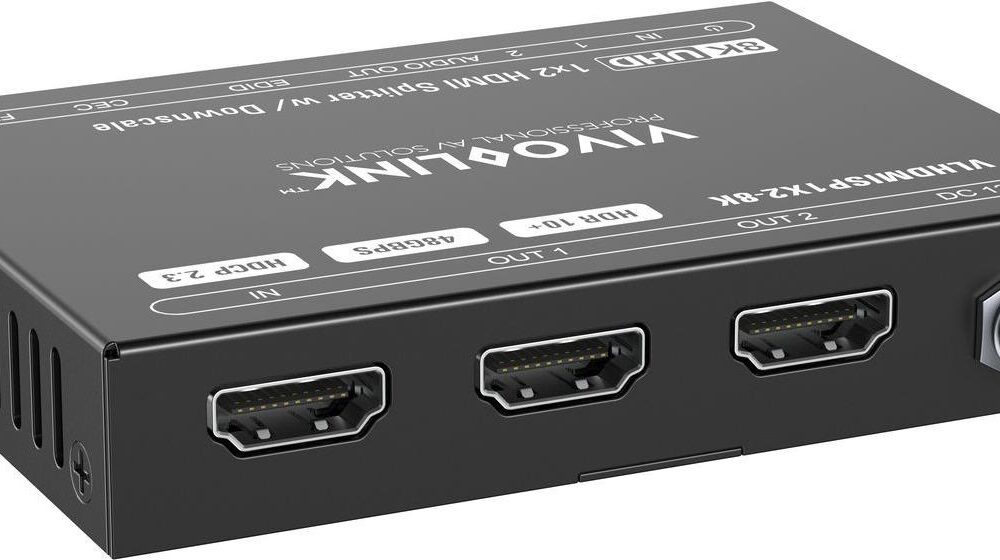VivoLink HDMI splitter 1x2 8Ka60Hz (VLHDMISP1X2-8K)