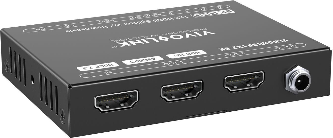 VivoLink HDMI splitter 1x2 8Ka60Hz (VLHDMISP1X2-8K)