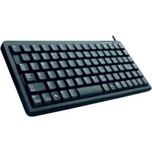 CHERRY Slim Line G84-4100 - Tastatur - PS/2, USB - 86 Tasten - Schwarz - UK (G84-4100LCMGB-2)