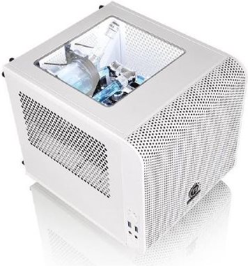 Thermaltake CORE V1 SNOW EDITION MINI-ITX Mini ITX, 3.5" x 2, 6.35 cm (2.5 ") x 2, USB 3.0 x 2, Mini Case (CA-1B8-00S6WN-01)