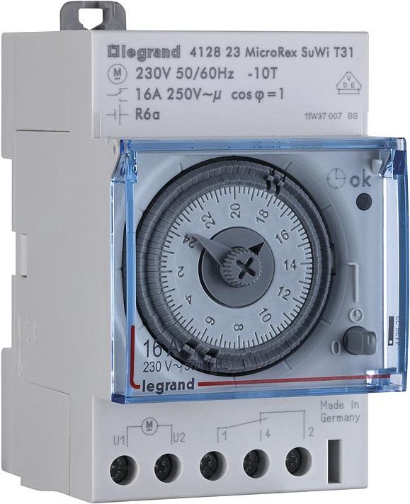 Legrand Hutschienen-Zeitschaltuhr analog 230 V 16 A/250 V (412823)