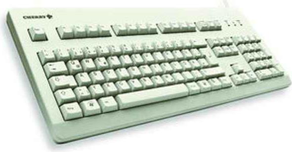 Cherry Classic Line G80-3000 - Tastatur - PS/2, USB - Deutsch - Hellgrau (G80-3000LPCDE-0)