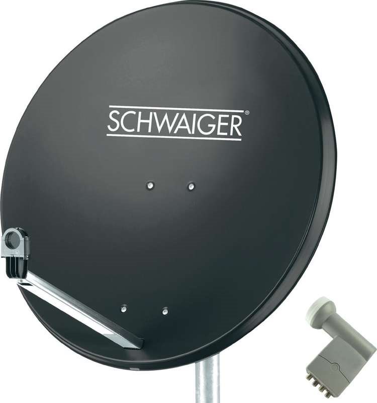 Schwaiger SAT-Anlage ohne Receiver Teilnehmer-Anzahl: 4 (SPI9961SET9)