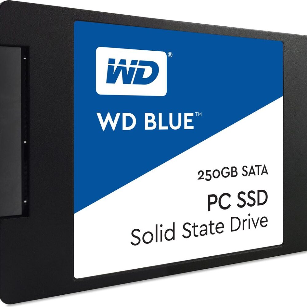WD Blue PC SSD WDS250G1B0A - SSD - 250GB - intern - 2.5" (6,4 cm) - SATA 6Gb/s (WDS250G1B0A)