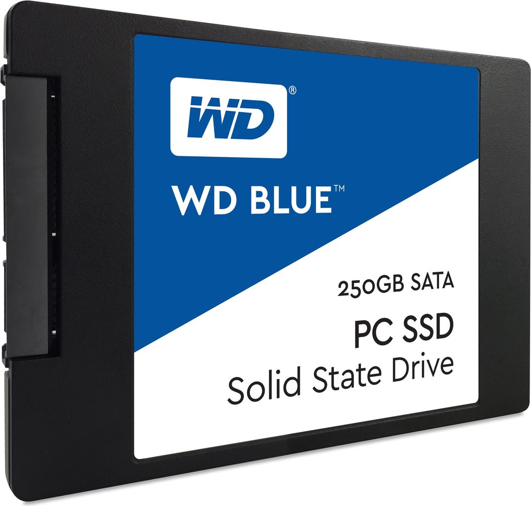 WD Blue PC SSD WDS250G1B0A - SSD - 250GB - intern - 2.5" (6,4 cm) - SATA 6Gb/s (WDS250G1B0A)