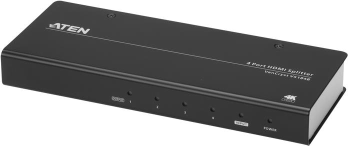 ATEN VanCryst VS184B - Video-/Audio-Splitter - 4 x HDMI - Desktop (VS184B-AT-G)