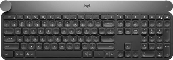 Logitech Craft Advanced with Creative Input Dial - Tastatur - hinterleuchtet - Bluetooth, 2.4 GHz - Deutsch