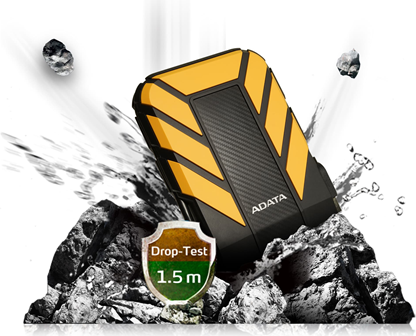 ADATA HD710P - Festplatte - 1TB - extern (tragbar) - 2.5" (6,4 cm) - USB 3,1 - Gelb (AHD710P-1TU31-CYL)