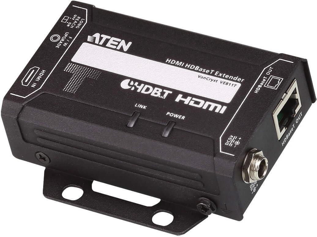ATEN VanCryst VE811 HDMI HDBaseT Extender - Sender und Empfänger - Erweiterung für Video/Audio - HDBaseT - bis zu 150 m (VE811)