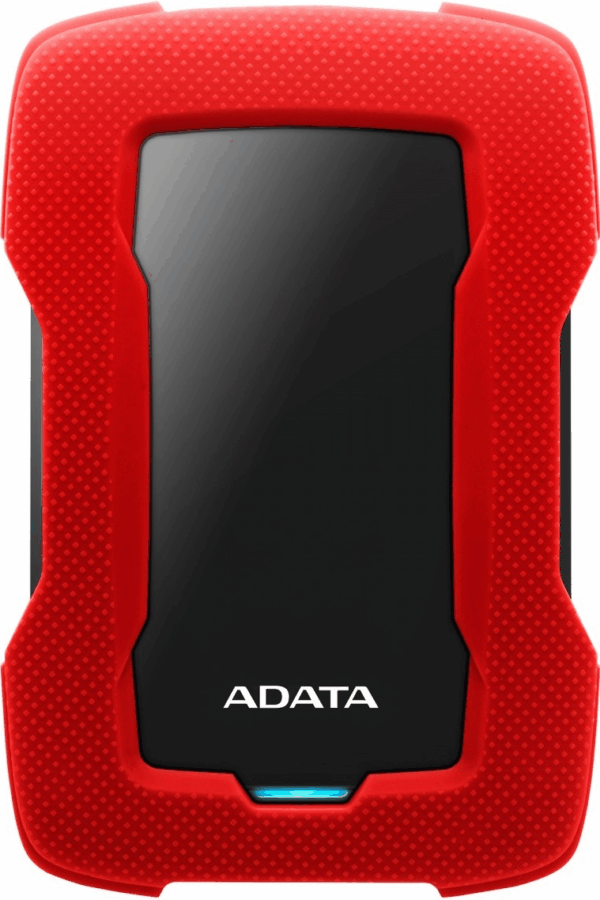 ADATA HD330 - Festplatte - 1TB - extern (tragbar) - USB 3,1 - 256-Bit-AES - Rot (AHD330-1TU31-CRD)