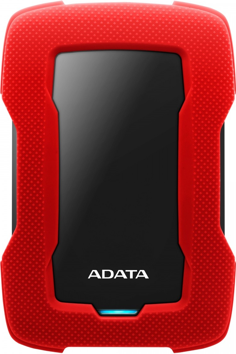 ADATA HD330 - Festplatte - 1TB - extern (tragbar) - USB 3,1 - 256-Bit-AES - Rot (AHD330-1TU31-CRD)