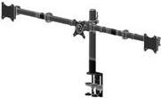 Iiyama DS1003C-B1 - Aufstellung für 3 Monitore (einstellbarer Arm) - Schwarz - Bildschirmgröße: 25.4-68.6 cm (10"-27") - Schreibtisch-Ständer