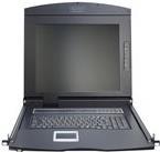 Digitus Professional DS-72210-1GE - KVM-Konsole mit KVM-Switch - 1 Anschlüsse - Deutsch - 43,2 cm (17") - Rack - einbaufähig - 1280 x 1024 - 1000:1 - Schwarz, RAL 9005 - 1U (DS-72210-1GE)