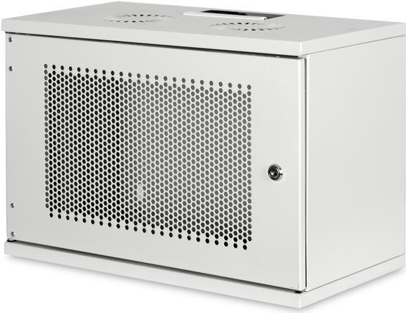 DIGITUS Professional Soho Series DN-19-07U-S-PD - Gehäuse - geeignet für Wandmontage - Grau, RAL 7035 - 7U - 48,3 cm (19") (DN-19-07U-S-PD)