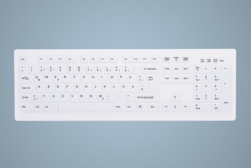 Active Key AK-C8100FA-UVS-W/GE Tastatur USB QWERTY UK Englisch Weiß (AK-C8100FA-UVS-W/GE)