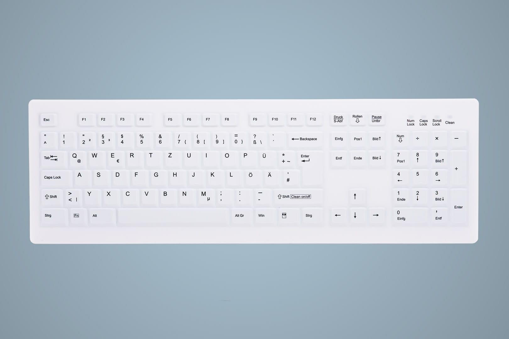 Active Key AK-C8100FA-UVS-W/GE Tastatur USB QWERTY UK Englisch Weiß (AK-C8100FA-UVS-W/GE)