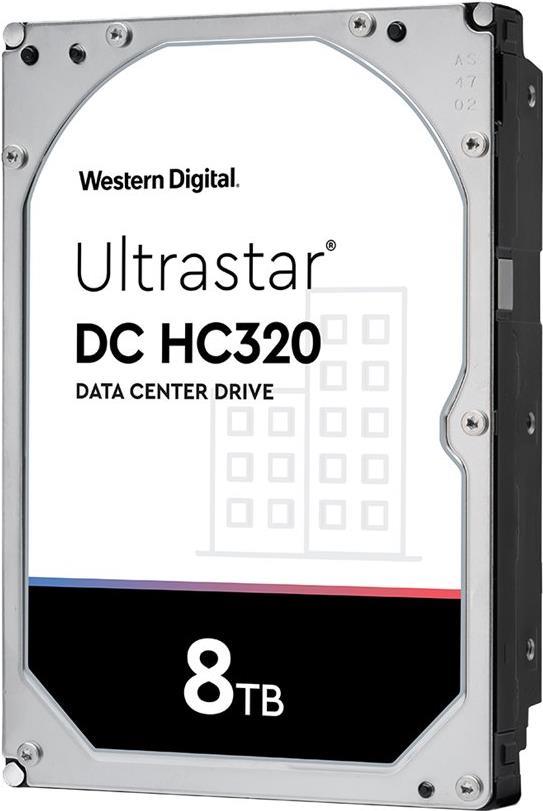 WD Ultrastar DC HC320 HUS728T8TALE6L1 - Festplatte - verschlüsselt - 8TB - intern - 3.5" (8,9 cm) - SATA 6Gb/s - 7200 U/min - Puffer: 256MB - Self-Encrypting Drive (SED), TCG Enterprise SSC (0B36410)
