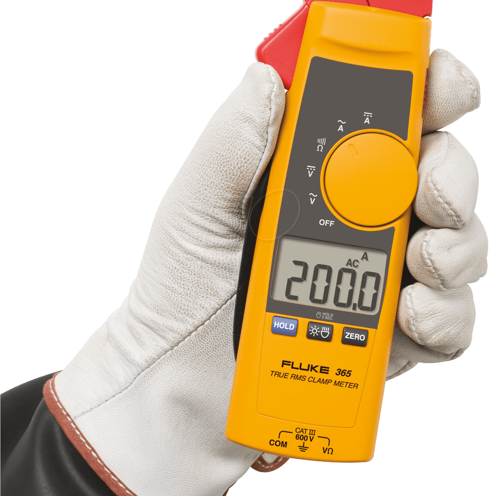 Fluke 365 - CAT III 600V - 275 g - Schwarz - Rot - Gelb (3790607)
