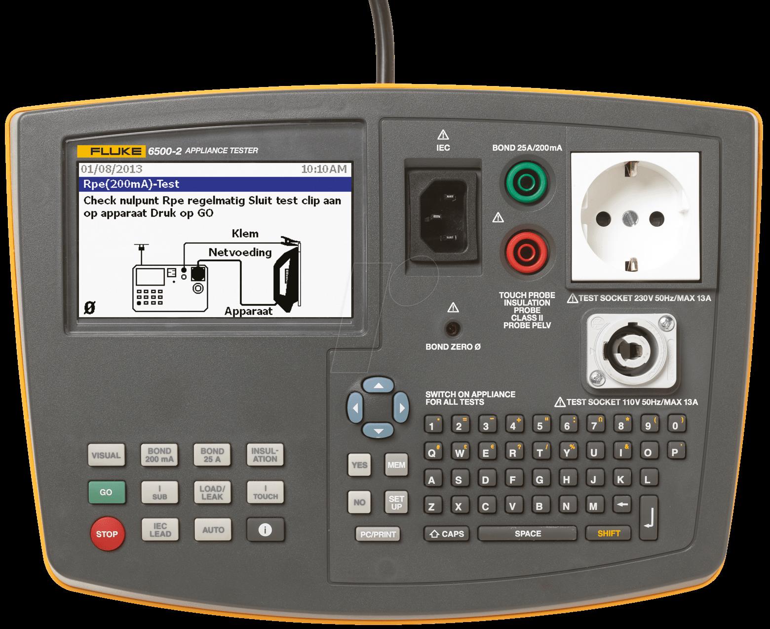 Fluke Corporation 6500-2 Installationstester EN61557-1 1997EN61557-2 1997EN61557-4 (4325041)