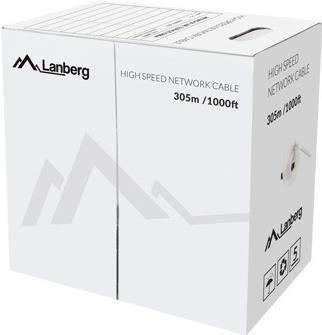 Lanberg Verlegekabel Cat. 6 UTP 305m grau, Kupfer, Fluke (LCU6-12CU-0305-S)