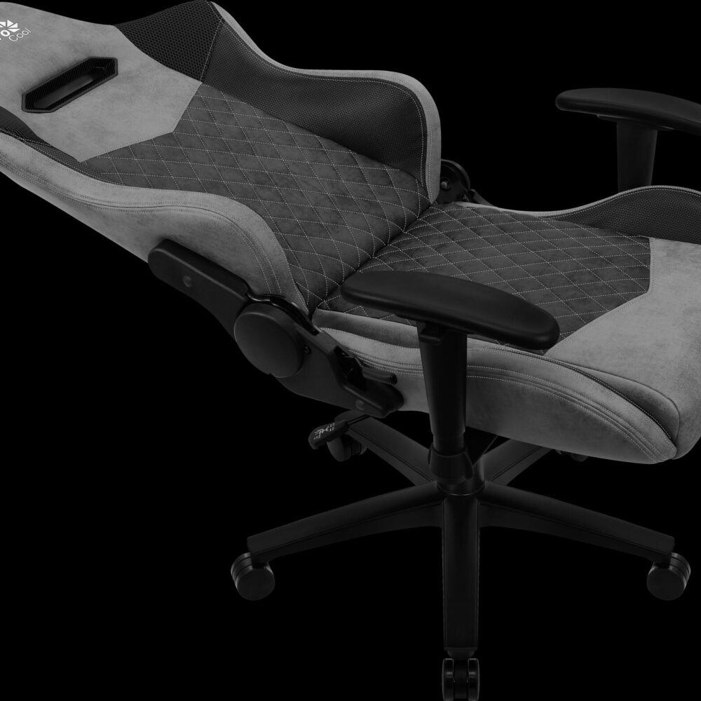 Aerocool DUKE AeroSuede Universal-Gamingstuhl Schwarz, Grau (AEROAC-280DUKE-BK)