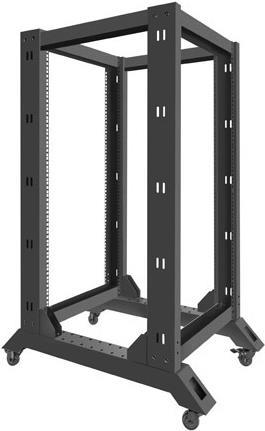 Lanberg OR01-6822-B Rack 22U Freistehendes Gestell Schwarz (OR01-6822-B)
