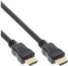 InLine High Speed Premium - HDMI-Kabel mit Ethernet - HDMI männlich zu HDMI männlich - 20,0m - Dreifachisolierung - Schwarz - geformt, 4K Unterstützung, 2160p-Unterstützung (17520Q)