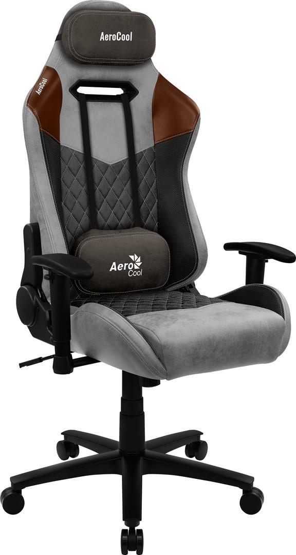 Aerocool DUKE AeroSuede Universal-Gamingstuhl Schwarz - Braun - Grau (ACGC-2025101.21)